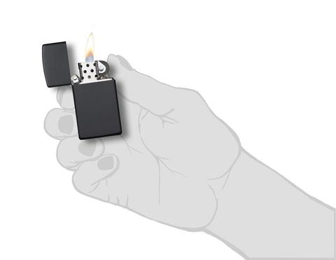 Зажигалка Zippo Slim / Black Matte Зажигалка Zippo Slim / Black Matte