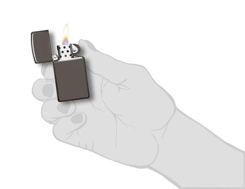 Зажигалка ZIPPO Slim® с покрытием Black Ice ® 20492 Зажигалка ZIPPO Slim® с покрытием Black Ice ® 20492