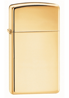 Зажигалка ZIPPO Slim® с покрытием High Polish Brass 1654B Зажигалка ZIPPO Slim® с покрытием High Polish Brass 1654B