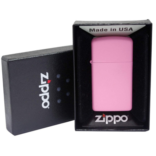 Зажигалка ZIPPO Slim® с покрытием Pink Matte 1638 Зажигалка ZIPPO Slim® с покрытием Pink Matte 1638