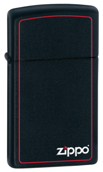 Зажигалка ZIPPO Slim® с покрытием Black Matte 1618ZB Зажигалка ZIPPO Slim® с покрытием Black Matte 1618ZB