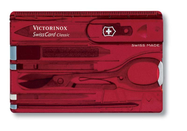Швейцарская карточка VICTORINOX SwissCard Classic 0.7100.T Швейцарская карточка VICTORINOX SwissCard Classic 0.7100.T