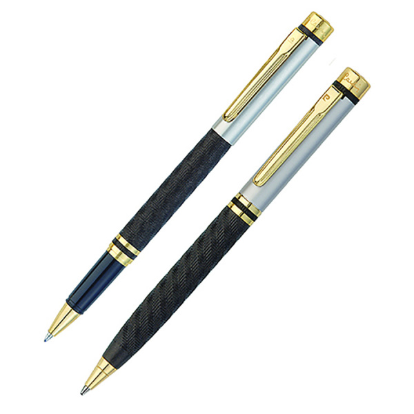 Набор подарочный Pierre Cardin Pen&Pen - Matte Black, шариковая ручка + ручка-роллер Набор подарочный Pierre Cardin Pen&Pen - Matte Black, шариковая ручка + ручка-роллер