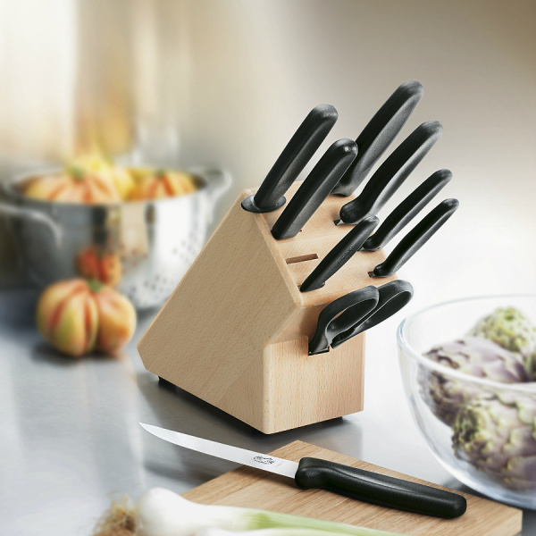 Набор Victorinox кухонный, 9 предметов, в подставке Набор Victorinox кухонный, 9 предметов, в подставке