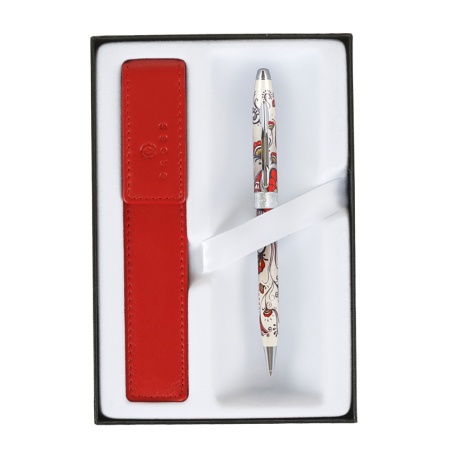 Набор подарочный Cross Botanica - Red Hummingbird Vine, шариковая ручка + чехол Набор подарочный Cross Botanica - Red Hummingbird Vine, шариковая ручка + чехол