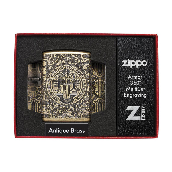 Зажигалка Zippo St. Benedict Design Зажигалка Zippo St. Benedict Design