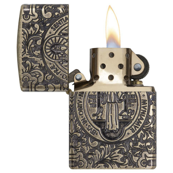 Зажигалка Zippo St. Benedict Design Зажигалка Zippo St. Benedict Design