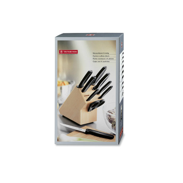 Набор Victorinox кухонный, 9 предметов, в подставке Набор Victorinox кухонный, 9 предметов, в подставке