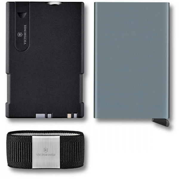 Карта-мультитул с картхолдером Victorinox SMARTCARD Wallet Sharp Gray Карта-мультитул с картхолдером Victorinox SMARTCARD Wallet Sharp Gray