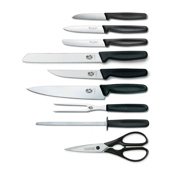 Набор Victorinox кухонный, 9 предметов, в подставке Набор Victorinox кухонный, 9 предметов, в подставке