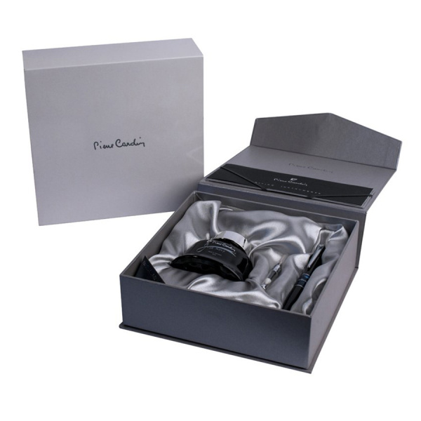 Набор подарочный Pierre Cardin Libra - Black, перьевая ручка + флакон чернил Набор подарочный Pierre Cardin Libra - Black, перьевая ручка + флакон чернил