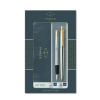 Подарочный набор Parker: Ручка перьевая + ручка шариковая Parker Jotter Core - Stainless Steel GT Подарочный набор Parker: Ручка перьевая + ручка шариковая Parker Jotter Core - Stainless Steel GT