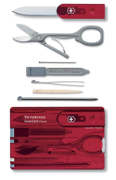 Швейцарская карточка VICTORINOX SwissCard Classic 0.7100.T Швейцарская карточка VICTORINOX SwissCard Classic 0.7100.T