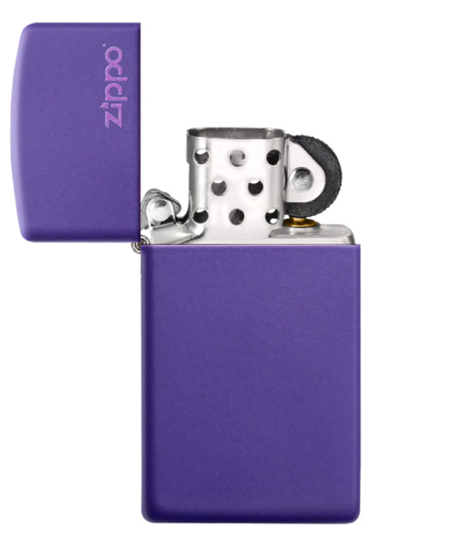 Зажигалка ZIPPO Slim® с покрытием Purple Matte 1637ZL Зажигалка ZIPPO Slim® с покрытием Purple Matte 1637ZL