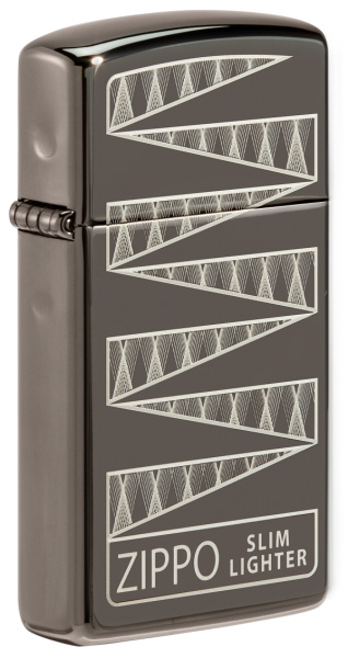 Зажигалка 65th Anniversary Zippo Slim® с покрытием Black Ice® 49709 Зажигалка 65th Anniversary Zippo Slim® с покрытием Black Ice® 49709