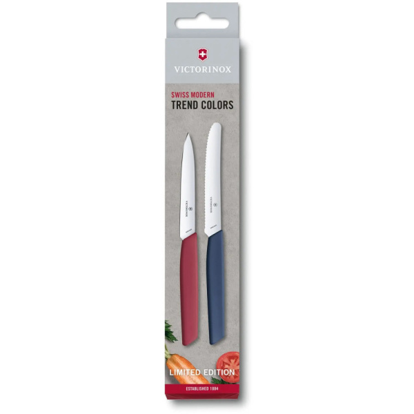 Кухонный набор Victorinox Swiss Modern Paring Set Red/Blue Кухонный набор Victorinox Swiss Modern Paring Set Red/Blue